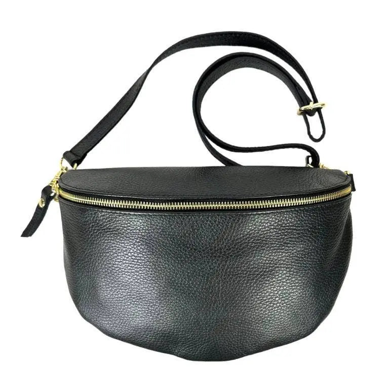 Grand sac de taille en cuir italien pour femme. Ventes en ligne Chenson & Gorett