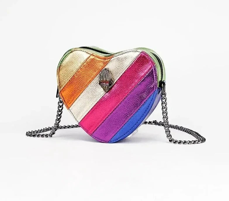 KURT GEIGER 2024 Shoulder Bag Contrast Rainbow Splice Crossbody Bag British Brand Designer Handbag Fashion Trend Women's Bag Les paniers et Cabas de Sophie