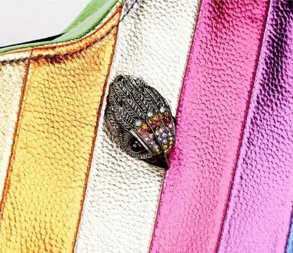 KURT GEIGER 2024 Shoulder Bag Contrast Rainbow Splice Crossbody Bag British Brand Designer Handbag Fashion Trend Women's Bag Les paniers et Cabas de Sophie