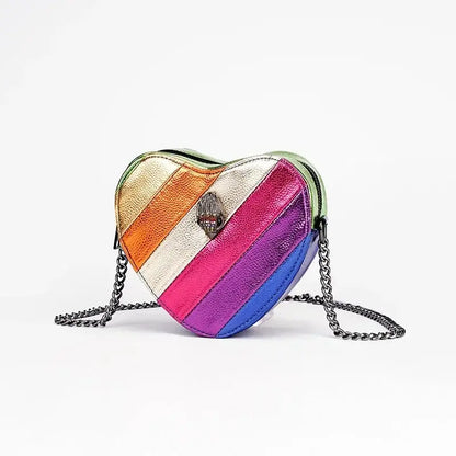 KURT GEIGER 2024 Shoulder Bag Contrast Rainbow Splice Crossbody Bag British Brand Designer Handbag Fashion Trend Women's Bag Les paniers et Cabas de Sophie