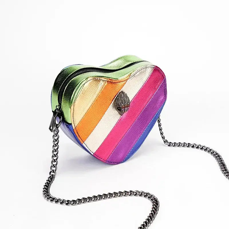 KURT GEIGER 2024 Shoulder Bag Contrast Rainbow Splice Crossbody Bag British Brand Designer Handbag Fashion Trend Women's Bag Les paniers et Cabas de Sophie