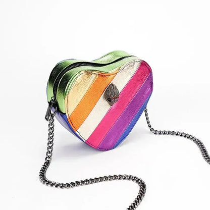 KURT GEIGER 2024 Shoulder Bag Contrast Rainbow Splice Crossbody Bag British Brand Designer Handbag Fashion Trend Women's Bag Les paniers et Cabas de Sophie