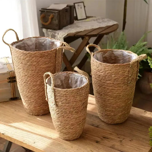 Panier à Fleurs et Rangement en Osier Naturel - Polyvalent & Élégant - Grand Format - Poignées Pratiques - Maison & Jardin Les paniers et Cabas de Sophie