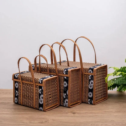 Panier de Rangement Portable en Rotin 2 en 1 - Pliable et Polyvalent Les paniers et Cabas de Sophie