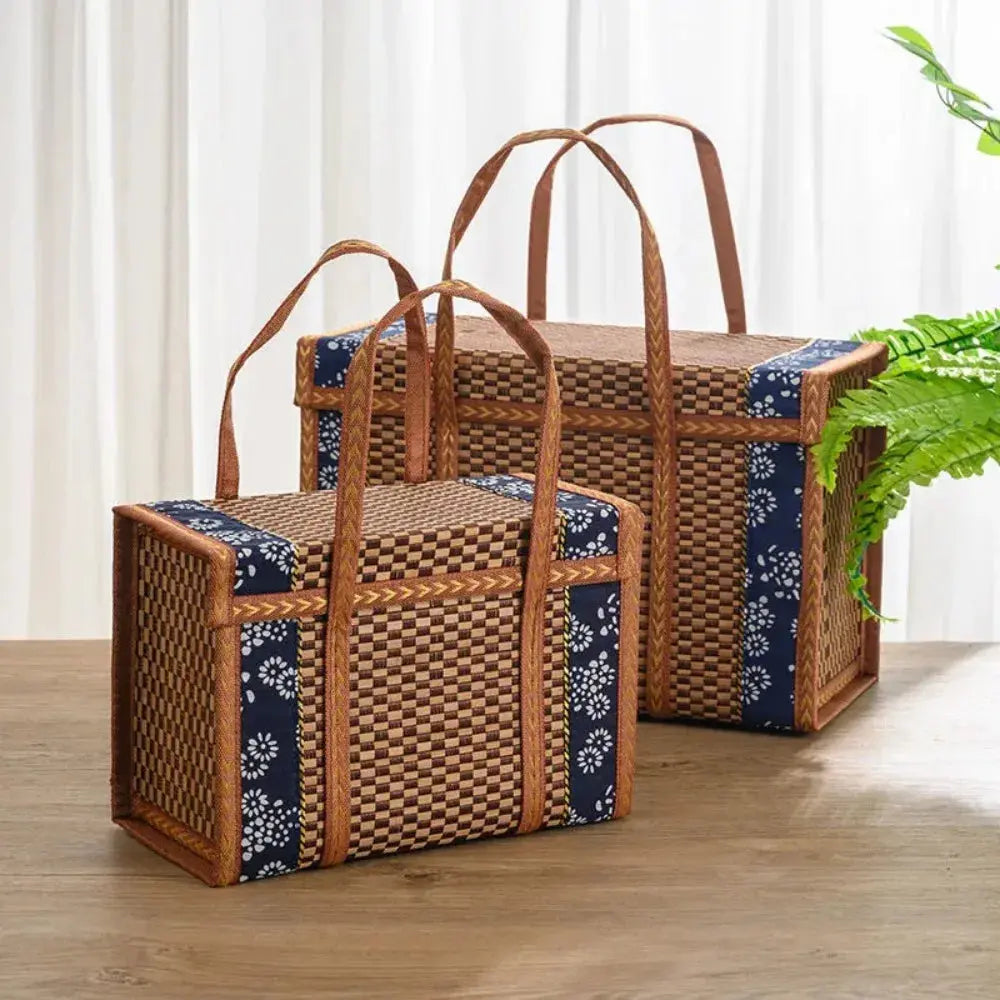 Panier de Rangement Portable en Rotin 2 en 1 - Pliable et Polyvalent Les paniers et Cabas de Sophie