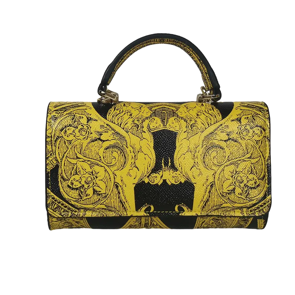 Sac à Main Pochette en Lin Léopard avec Chaîne Fleurs - Style Férocité et Élégance Les paniers et Cabas de Sophie