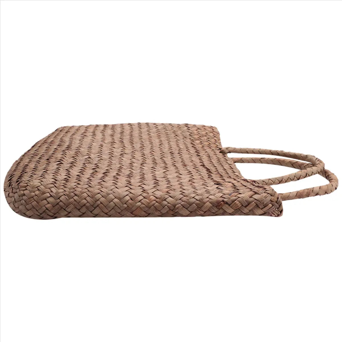 Sac de Plage en Paille Tressée à la Main Léger pour Femme - Marron Naturel, 0,12 kg Les paniers et Cabas de Sophie